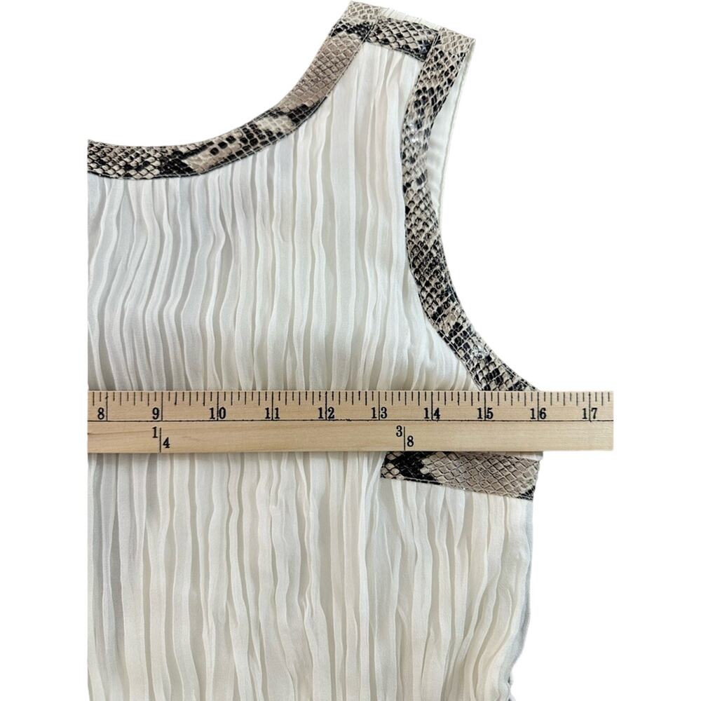 NWT Diane Von Furstenberg DVF Letty dress Size 4 Ivory Silk With Snake Detail - Picture 6 of 9